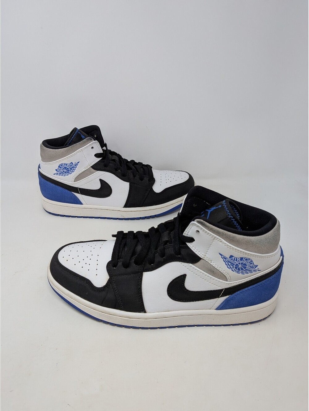 Nike Air Jordan 1 Mid SE Royal Blue Black White Men's 9.5 852542-102